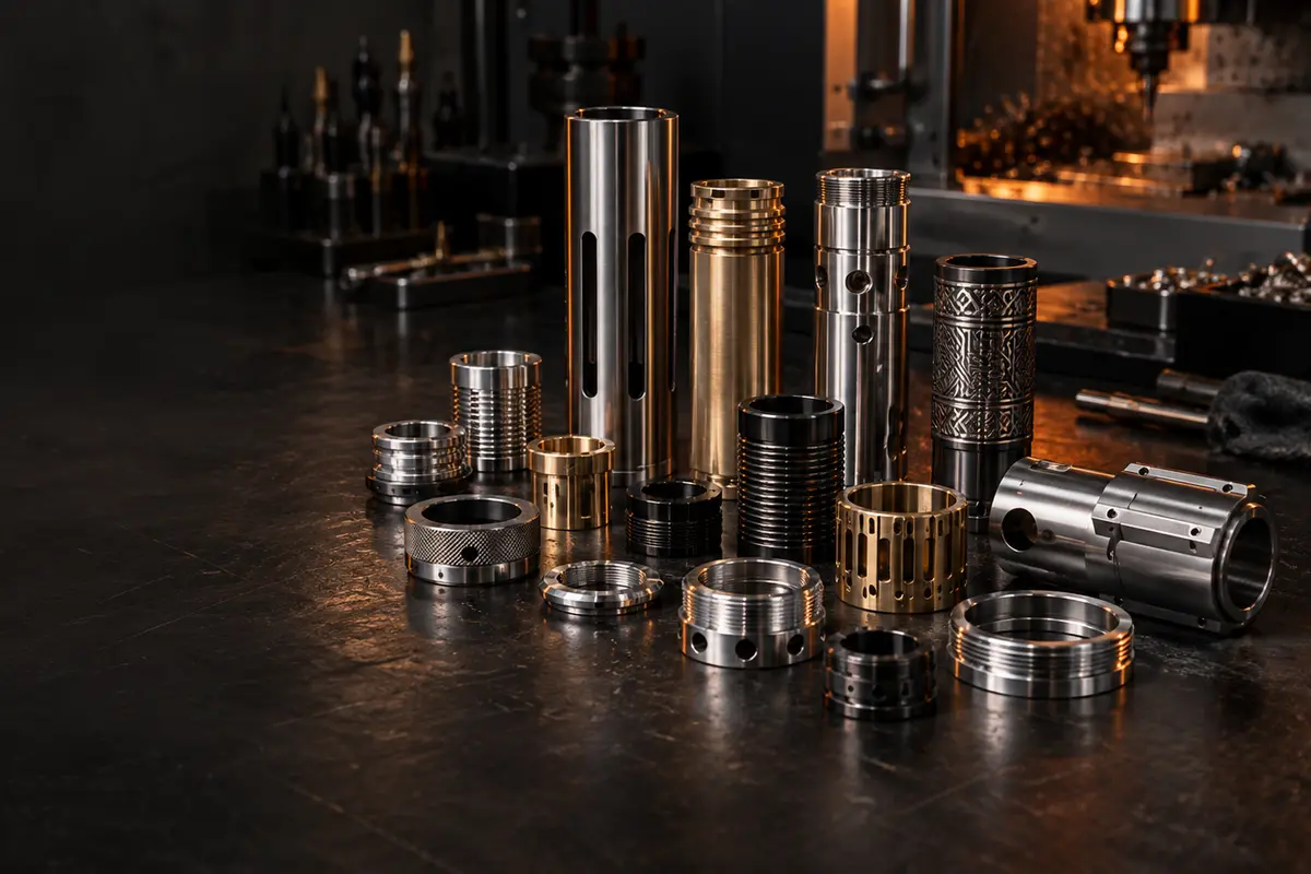 CNC machined components for original custom prop and saber projects