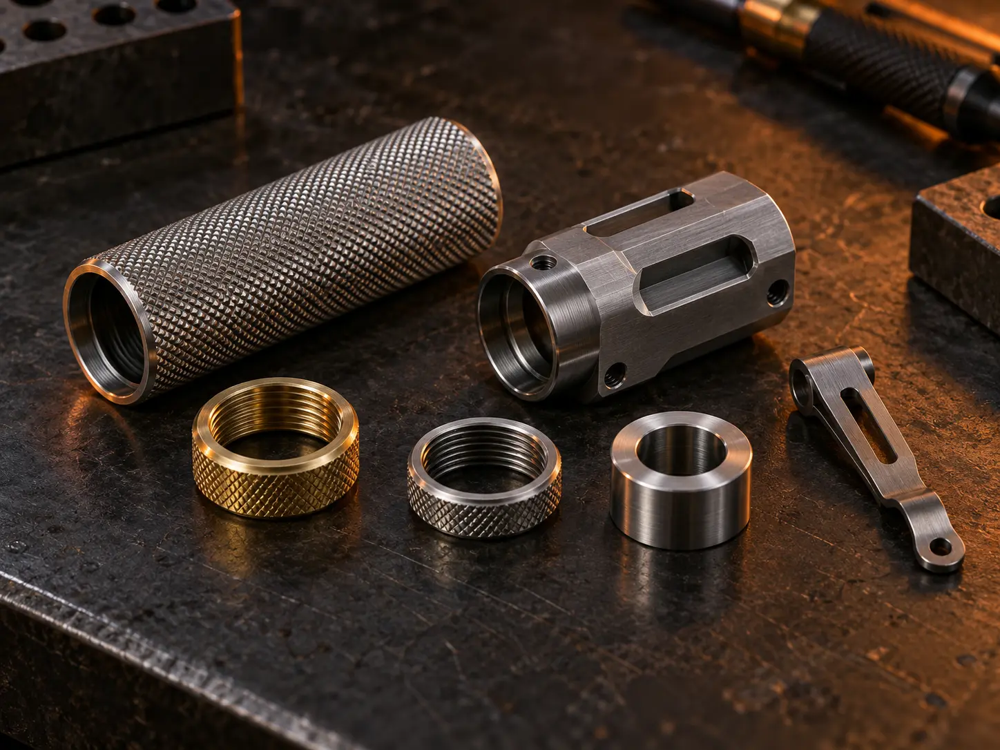 Custom CNC machined components for EDC projects