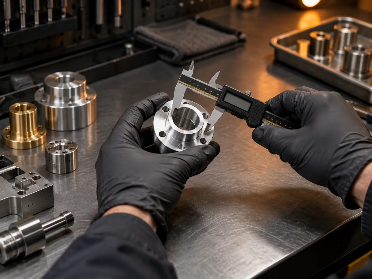 Inspection of a precision machined metal component