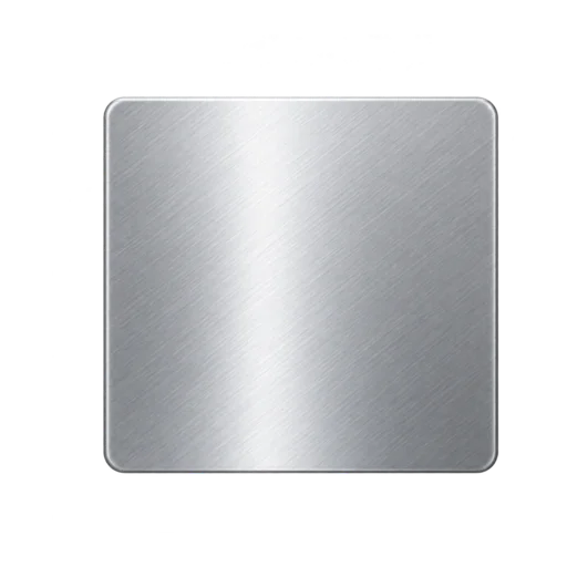 Brushed machined aluminum surface