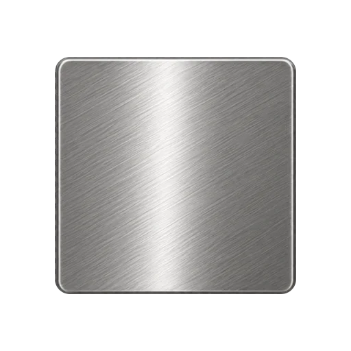Brushed machined stainless steel surface
