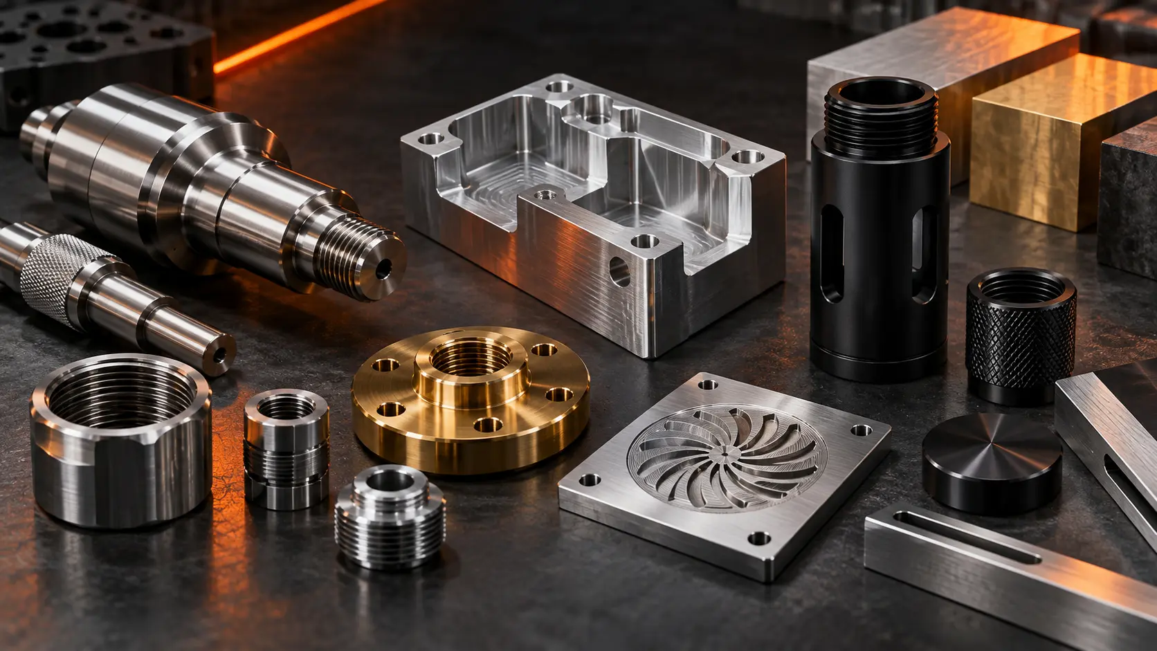 Precision CNC machining details, threads, finishes and materials